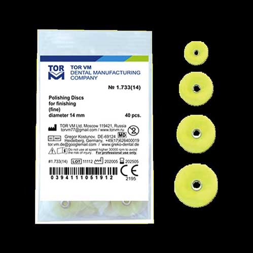 دیسک پرداخت مرکزدار زرد| POLISHING DISCS 40PCS