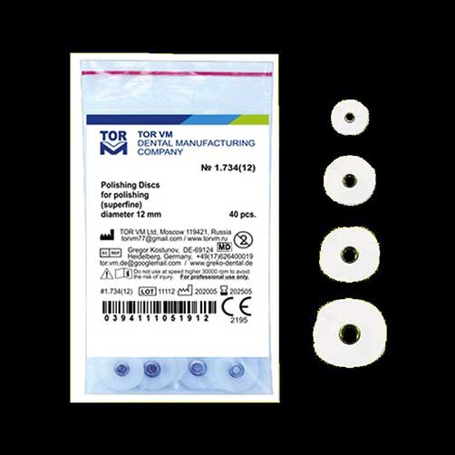 دیسک پرداخت مرکزدار سفید| POLISHING DISCS 40PCS