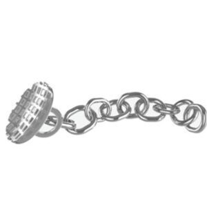 آیلت ارتودنسی با زنجیر نقره ای کریتیو دنتال استنلس استیل تک عددی |Creative Dental metal chain eyelet