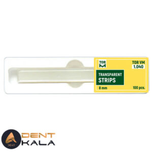 نوار شفاف برش خورده تور وی ام عرض 8 میلیمتری 100 عددی کد 1.040