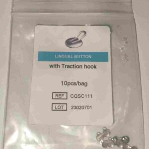 لینگوال باتن هوکدار ارتودنسی | lingual button with hook