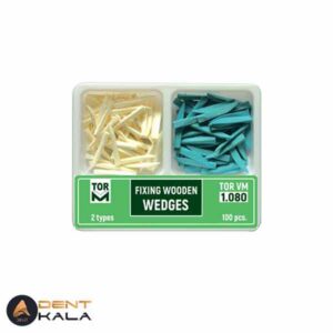وج چوبی آناتومیک دو رنگ 100 عددی TORVM کد 1.080
