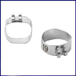 بند ارتودنسی با براکت | orthodontic band with bracket
