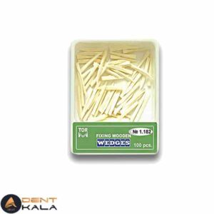 وج چوبی آناتومیک تور وی ام رنگ سفید 100 عددی سایز 2 کد 1.182
