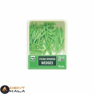 وج چوبی آناتومیک تور وی ام رنگ سبز 100 عددی سایز 3 کد 1.183