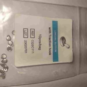 لینگوال باتن هوکدار ارتودنسی | lingual button with hook